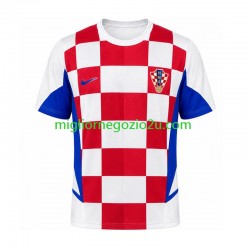 Maglia Croazia Retro Uomo Casa Divisa 2002 Manica Corta