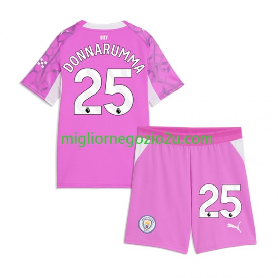 Maglia Manchester City Gianluigi Donnarumma Portiere Bambino Trasferta Divisa 2026-2027 Manica Corta