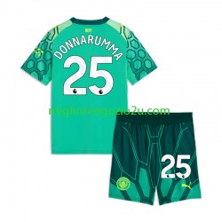 Maglia Manchester City Gianluigi Donnarumma Portiere Bambino Casa Divisa 2026-2027 Manica Corta