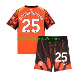 Maglia Manchester City Gianluigi Donnarumma Portiere Bambino Terza Divisa 2026-2027 Manica Corta