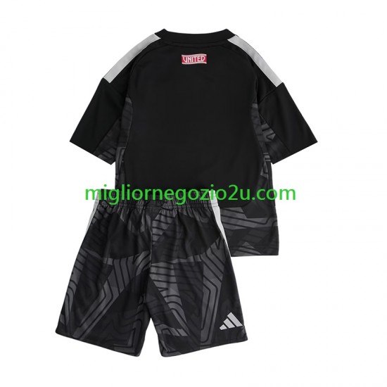 Maglia Manchester United Portiere Bambino Casa Divisa 2026-2027 Manica Corta