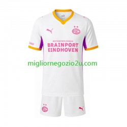 Maglia PSV Eindhoven Bambino Trasferta Divisa 2026-2027 Manica Corta