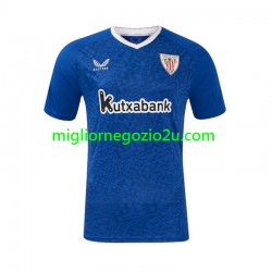Maglia Athletic Bilbao Uomo Trasferta Divisa 2024-2025 Manica Corta