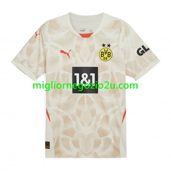 Maglia Borussia Dortmund Portiere Uomo Trasferta Divisa 2024-2025 Manica Corta