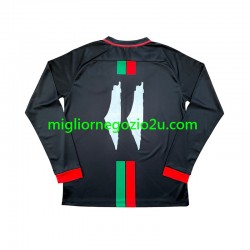 Maglia Club Deportivo Palestino Center Stripre Uomo Casa Divisa 2024-2025 Manica Lunga