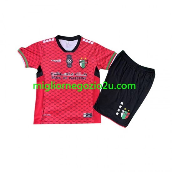 Maglia Club Deportivo Palestino Portiere Bambino Casa Divisa 2024-2025 Manica Corta