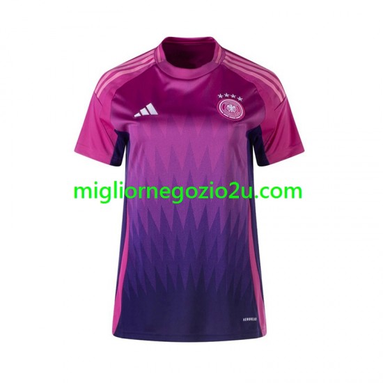Maglia Germania Donna Trasferta Divisa Euro 2024 Manica Corta