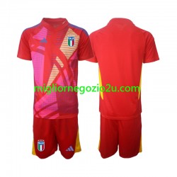 Maglia Italia Portiere Bambino Terza Divisa Euro 2024 Manica Corta