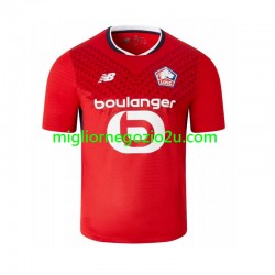 Maglia LOSC Lille Uomo Casa Divisa 2024-2025 Manica Corta