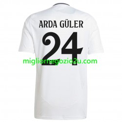Maglia Real Madrid ARDA GULER 24 Uomo Casa Divisa 2024-2025 Manica Corta