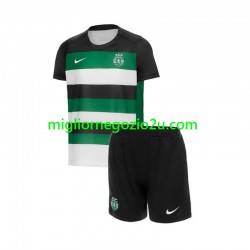 Maglia Sporting CP Bambino Casa Divisa 2024-2025 Manica Corta