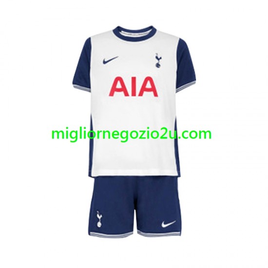 Maglia Tottenham Hotspur Bambino Casa Divisa 2024-2025 Manica Corta