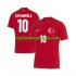 Maglia Turchia Hakan Calhanoglu 10 Uomo Trasferta Divisa Euro 2024 Manica Corta