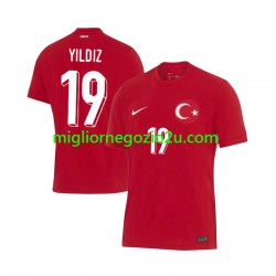 Maglia Turchia Kenan Yıldız 19 Uomo Trasferta Divisa Euro 2024 Manica Corta
