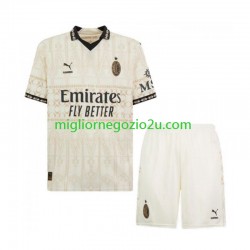 Maglia AC Milan Bambino Quarta Divisa 2023-2024 Manica Corta