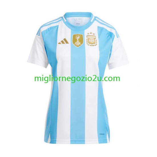 Maglia Argentina Copa America 2024 Donna Casa Divisa Manica Corta