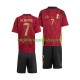 Maglia Belgio De Bruyne 7 Bambino Casa Divisa Euro 2024 Manica Corta