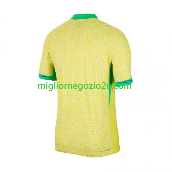 Maglia Brasile Copa America 2024 Uomo Casa Divisa Manica Corta