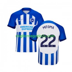 Maglia Brighton - Hove Albion Mitoma 22 Uomo Casa Divisa 2023-2024 Manica Corta
