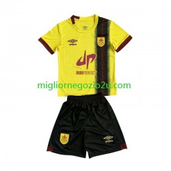 Maglia Burnley Bambino Trasferta Divisa 2023-2024 Manica Corta