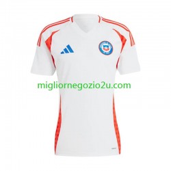 Maglia Cile Copa America 2024 Uomo Trasferta Divisa Manica Corta