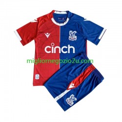 Maglia Crystal Palace Bambino Casa Divisa 2023-2024 Manica Corta