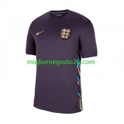 Maglia Inghilterra Uomo Trasferta Divisa Euro 2024 Manica Corta