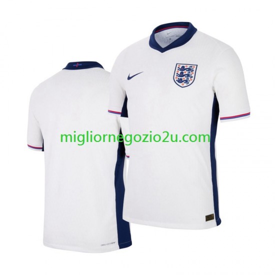 Maglia Inghilterra Uomo Casa Divisa Euro 2024 Manica Corta