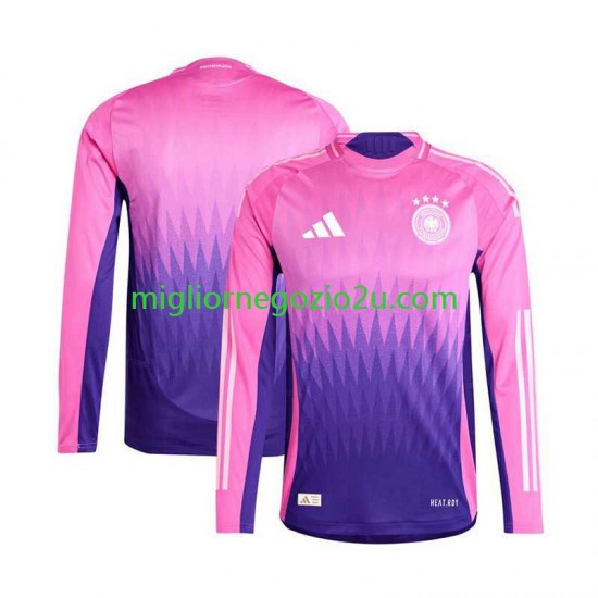 Maglia Germania Uomo Trasferta Divisa Euro 2024 Manica Lunga