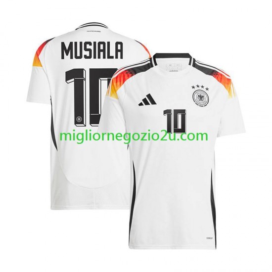 Maglia Germania Jamal Musiala 10 Uomo Casa Divisa Euro 2024 Manica Corta