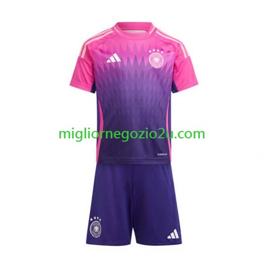 Maglia Germania Bambino Trasferta Divisa Euro 2024 Manica Corta