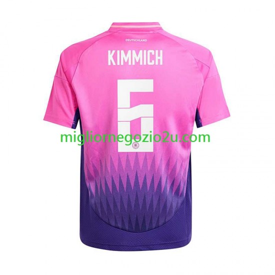Maglia Germania Kimmich 6 Uomo Trasferta Divisa Euro 2024 Manica Corta