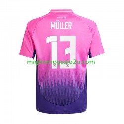 Maglia Germania Thomas Muller 13 Uomo Trasferta Divisa Euro 2024 Manica Corta