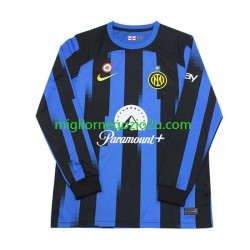 Maglia Inter Milan Uomo Casa Divisa 2023-2024 Manica Lunga