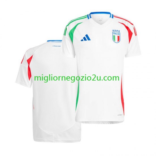 Maglia Italia Uomo Trasferta Divisa Euro 2024 Manica Corta