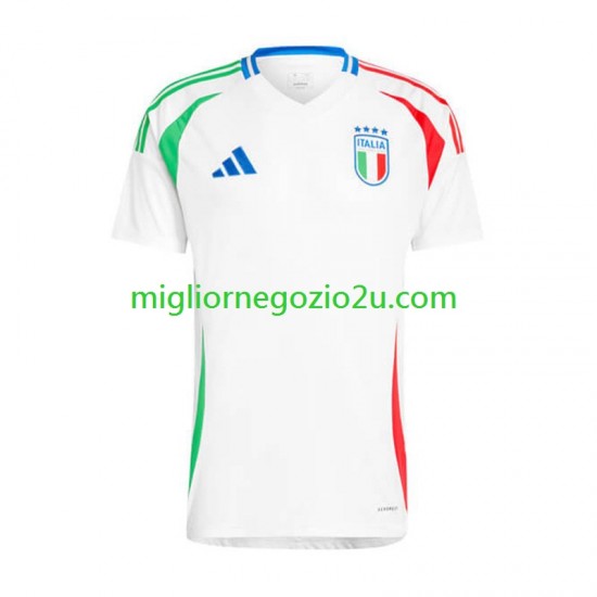 Maglia Italia Uomo Trasferta Divisa Euro 2024 Manica Corta