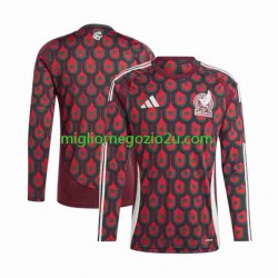 Maglia Messico Copa America 2024 Uomo Casa Divisa Manica Lunga