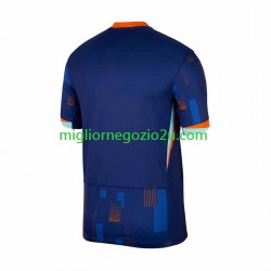 Maglia Paesi Bassi Uomo Trasferta Divisa Euro 2024 Manica Corta