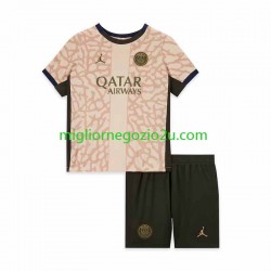 Maglia Paris Saint-Germain Bambino Quarta Divisa 2023-2024 Manica Corta
