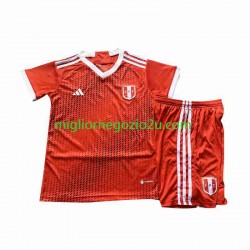 Maglia Peru Bambino Trasferta Divisa 2023 Manica Corta