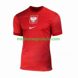 Maglia Polonia Uomo Trasferta Divisa 2024 Manica Corta