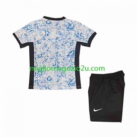 Maglia Portogallo Bambino Trasferta Divisa Euro 2024 Manica Corta