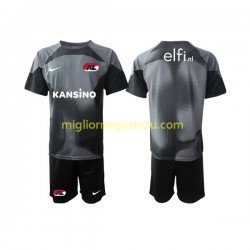 Maglia AZ Alkmaar Portiere Bambino Trasferta Divisa 2022-2023 Manica Corta