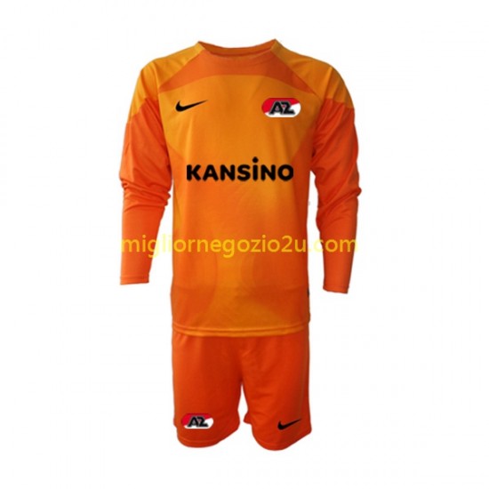 Maglia AZ Alkmaar Portiere Bambino Terza Divisa 2022-2023 Manica Lunga