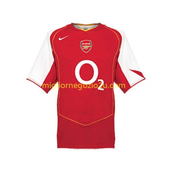 Maglia Arsenal Retro Uomo Casa Divisa 2004 Manica Corta