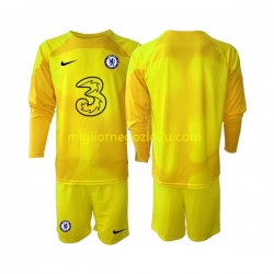 Maglia Chelsea Portiere Bambino Trasferta Divisa 2022-2023 Manica Lunga