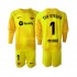 Maglia FC Barcelona Ter Stegen 1 Portiere Bambino Quarta Divisa 2022-2023 Manica Lunga