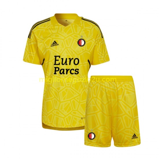 Maglia Feyenoord Rotterdam Portiere Bambino Terza Divisa 2022-2023 Manica Corta