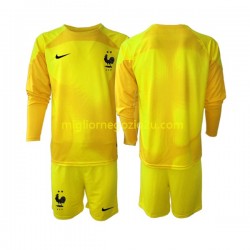 Maglia Francia Portiere Bambino Terza Divisa Mondiali 2022 Manica Lunga