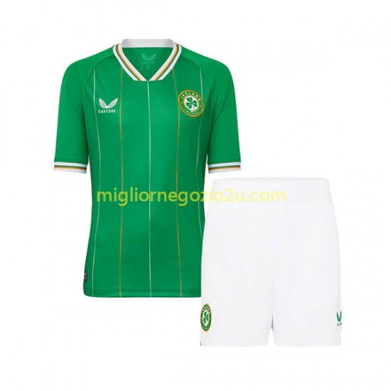 Maglia Irlanda Bambino Casa Divisa 2023 Manica Corta